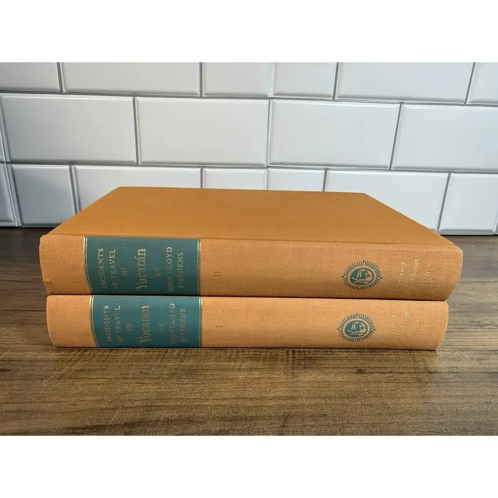 Incidents Of Travel In Yucatan John Lloyd Stephens 1962 First Printing Ex-Lib